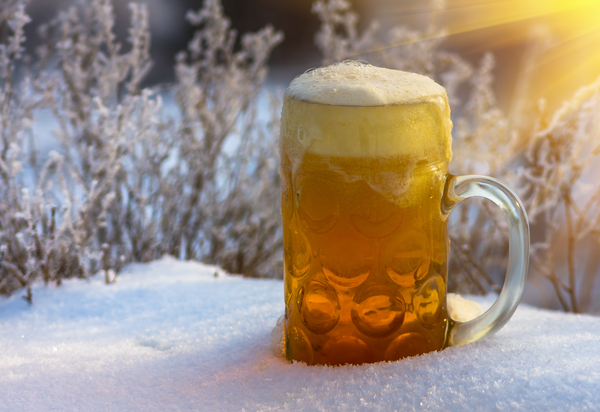 Bière blonde 1 litre neige