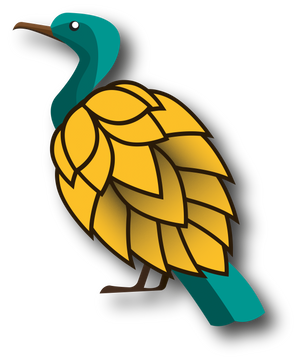 Logo houblon oiseau bretagne